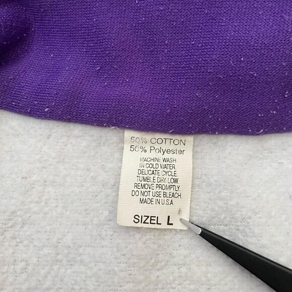 Vintage 90s Casper Beach sweatshirt in white and purple size large‎ - Picture 4 of 7